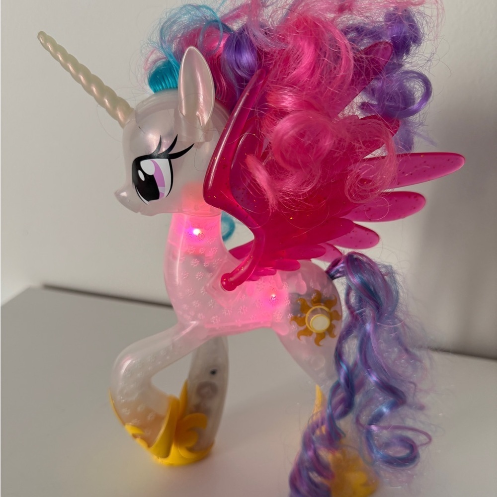Magical Pink and Blue Unicorn Toy - Picture 2 of 3
